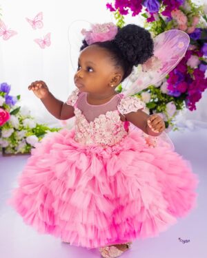 Luxury Multilayered Dress with wings
