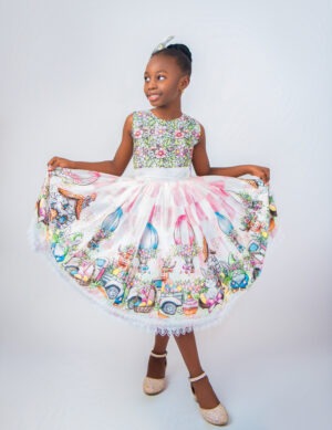Bloom Dupioni Silk Dress (In Pink)