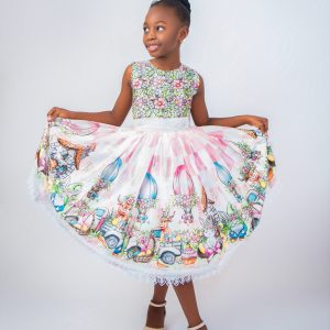 Bloom Dupioni Silk Dress (In Pink)